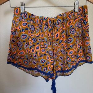 Aerie Paisley Pajama Shorts Size S